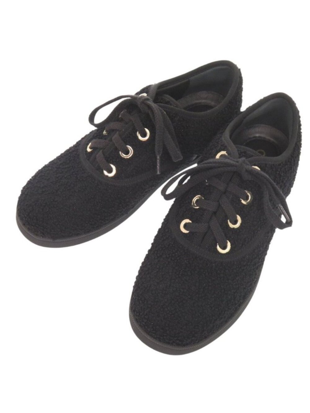 Chanel Logo Black Low-Cut Sneakers 37